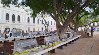 El INAH analiza los elementos que se incluyen en la remodelación de la Plaza Grande de Mérida