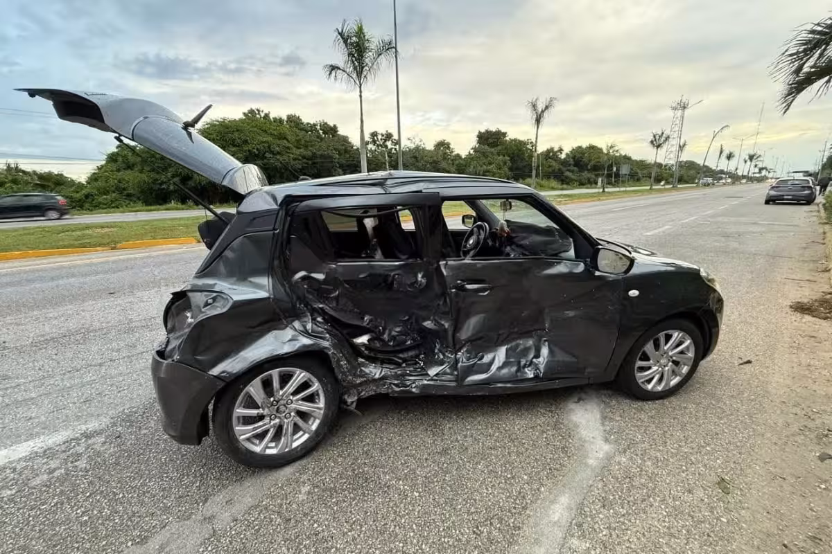 Fuerte accidente en la carretera 307 entre un taxi y otro vehículo deja ...