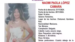 Emiten alerta por desaparición de menor de edad en Chetumal