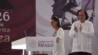La presidenta Claudia Sheinbaum Pardo anunció en Campeche la creación de la nueva beca universitaria "Gertrudis Bocanegra".