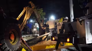 Personal de la dependencia continuaba trabajando en el lugar.