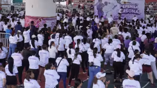 Unidad Deportiva 20 de Noviembre recibe a mujeres en jornada contra la violencia