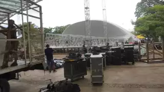 En la Concha Acústica de Campeche ya se preparan los detalles para la visita de la presidenta Claudia Sheinbaum este sábado 20 de septiembre.