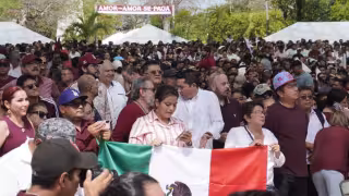 Miles de campechanos refrendan su respaldo a Claudia Sheinbaum en el Domo del Mar
