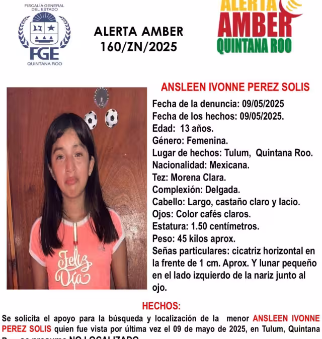 Tras su localización, autoridades realizarán investigaciones sobre la presunta pareja de la menor