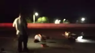 Dos jovencitas requieren hospitalización después de derrapar en puente de la carretera hacia Motul