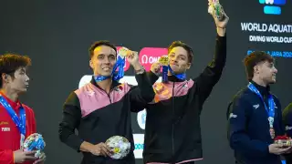 Olvera y Celaya le dieron a México la primera medalla de oro en la Copa Mundial de Guadalajara.