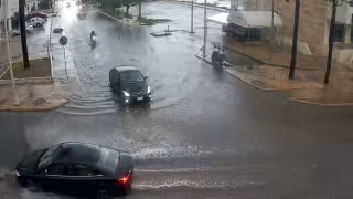 Las lluvias de este jueves complican la circulación en algunas calles de Campeche
