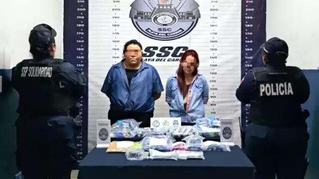 Las mujeres fueron presentadas por la SSC de Playa del Carmen.