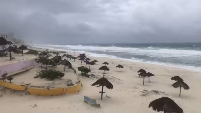 El Huracán Beryl recorrerá la Península de Yucatán