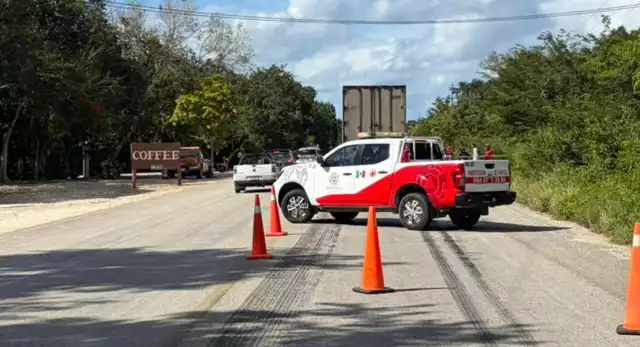 Turista canadiense fallece tras ser embestida por tráiler en carretera de Tulum