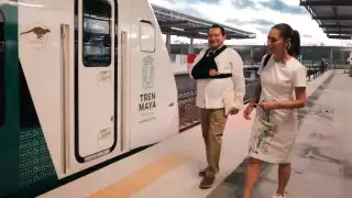Claudia Sheinbaum  confirma llegada del Tren Maya a Progreso; respalda al ‘Renacimiento Maya’ de Joaquín Díaz Mena