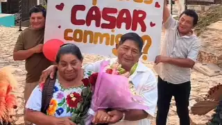 ¡Nunca es tarde para el amor! Abuelito de Maní le pide matrimonio a su amada 
