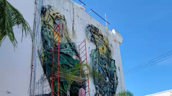 La obra fue parte del Encuentro Internacional de Arte Urbano