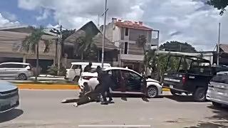 El sospechoso intentaba escapar a bordo de un taxi en Tulum