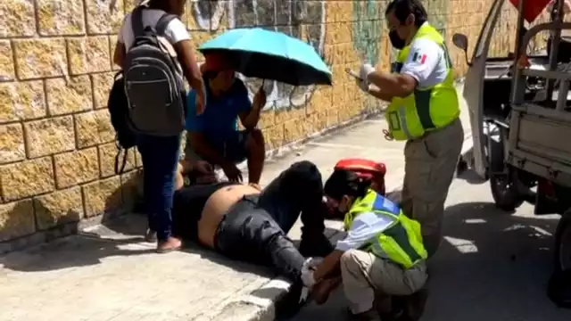 El hombre se negó a ir al hospital para que su motocicleta no sea llevada al corralón