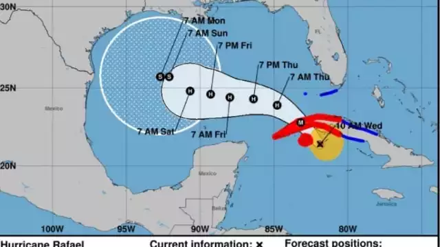 Huracán Rafael Se Aproxima a Cuba y al Golfo de México
