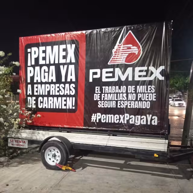 Despidos y crisis económica en Carmen por adeudos millonarios de Pemex