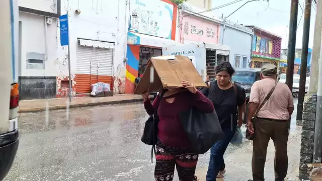 Los chubascos se reportaron en Río Lagartos, San Felipe, Tizimín, Valladolid, Chemax y Mérida.