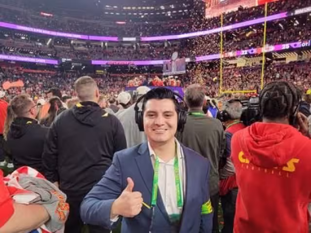 El reportero se encontraba en la cobertura de su tercer SB.