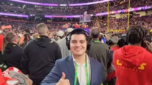 El reportero se encontraba en la cobertura de su tercer SB.