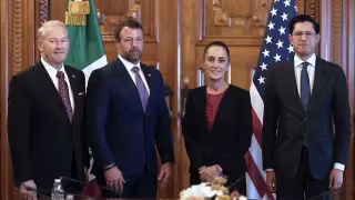 El Secretario estadounidense destacó el trabajo del Gobierno Mexicano.