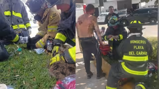 El hombre quedó gravemente herido tras la explosión.