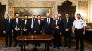 Joaquín Díaz Mena viajó a Italia junto a miembros de su gabinete