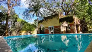 La hacienda con dos piscinas ideales para refrescarse