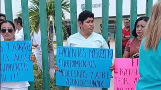 ¡Sigue conflicto en IMSS de Mamantel! Personal rechaza acuerdo y exige destitución de jefa