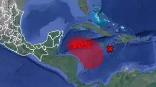 Aumenta la zona de baja presión en el mar Caribe a 90% de probabilidad de desarrollo ciclónico