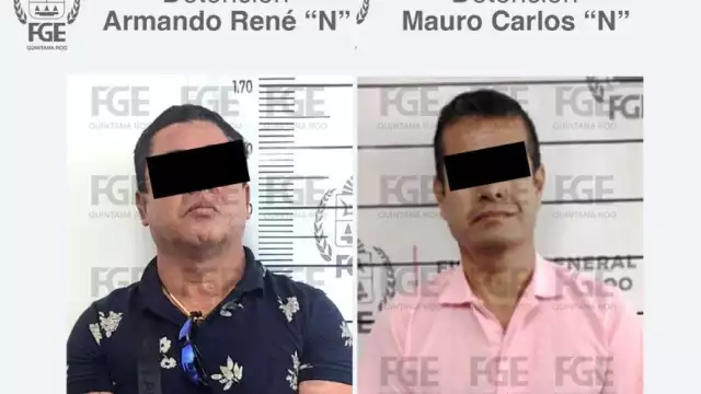 Los detenidos fueron identificados como Armando René “N” y Mario Carlos “N”,