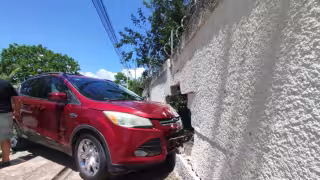 Se registraron daños materiales tras el accidente