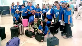 Equipo de futbol de la Fundación Síndrome Down Veracruz se despide de Cancún 