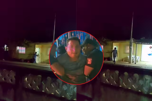 El ya detenido atacó a una mascota con el machete, causándole una grave herida en la cabeza