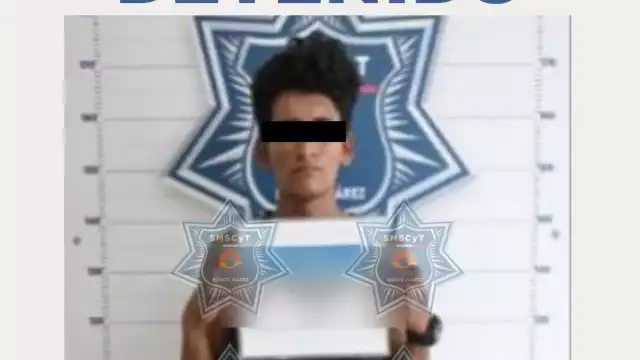 El detenido Emmanuel “N” fue sorprendido manejando de manera irresponsable la unidad