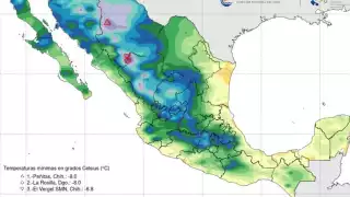 Frente Frío 7 va a causar estragos en 16 estados con temperaturas de -10 a 5 grados