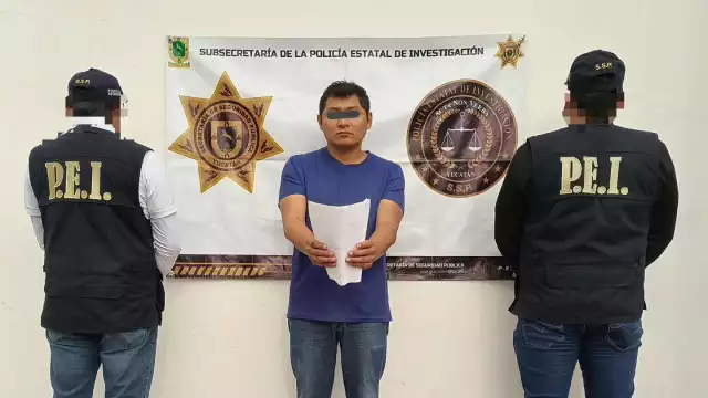 El hombre fue puesto a disposición de la FGE Yucatán