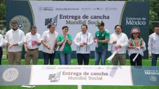 Tecoh gana un nuevo espacio para el deporte: inauguran moderna cancha de fútbol 5