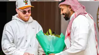 El canelo llegó para su pelea