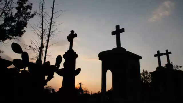 "Desde que llegué aquí, paseo entre las tumbas y los nichos. Me vigila un ejército de santos mutilados".