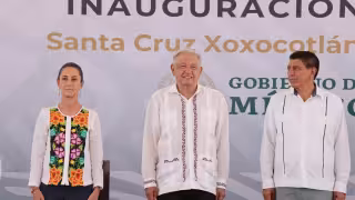 Se trata de la segunda gira semanal que encabezan Claudia Sheinbaum y AMLO 