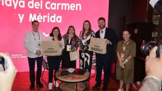 En el Tianguis Turístico 2025, el Ayuntamiento firma acuerdos con Playa del Carmen y Viva Aerobus