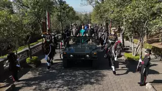 La ceremonia incluyó la participación de cadetes