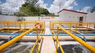 Rehabilita Gobierno del Estado planta de tratamiento de aguas residuales en Mérida