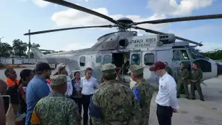 La Presidenta ha visitado las zonas afectadas por las lluvias.