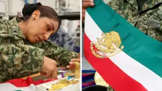 Toma de Protesta: ¿Quién borda el escudo de la banda presidencial que AMLO entrega a Claudia Sheinbaum?