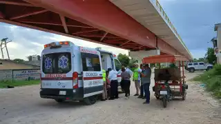 Cuatro lesionados en choque de motoneta y mototaxi en Escárcega
