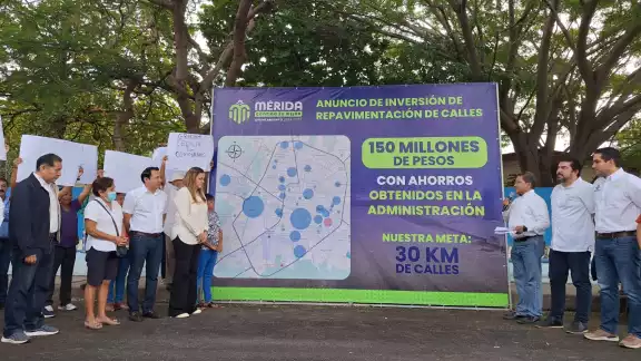 Se invirtieron 150 mdp para repavimentar calles en Mérida Se invirtieron 150 mdp para repavimentar calles en Mérida