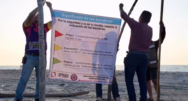 Autoridades refuerzan seguridad en playas y comunidades